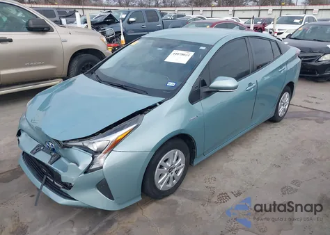 2016 Toyota Prius Two from USA, damaged, VIN JTDKBRFU6G3014186